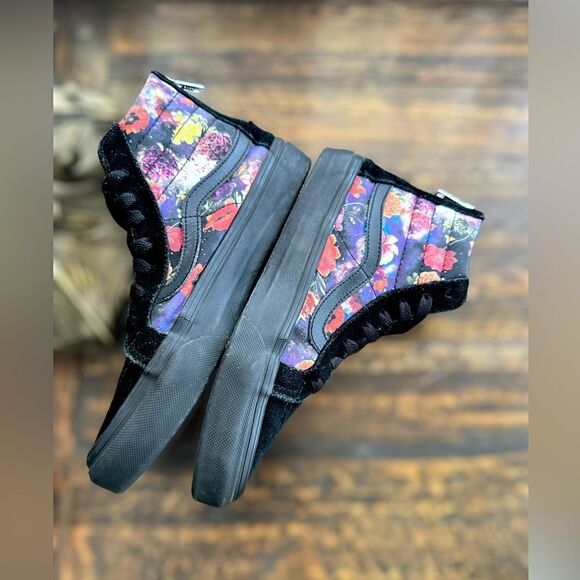 VANS Sk8-Hi Zip Galaxy Floral Black Sneakers Shoes Size 5.5 Men 7.0 Women - Picture 8 of 16